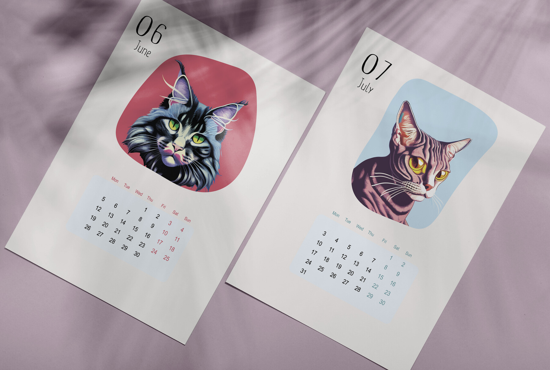 ArtStation - 2023 CALENDAR. (cat) | Artworks