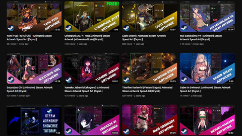 All DryreL YouTube Steam Artwork Speed Arts - In One Pack!
