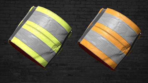 MILITARY Reflective Arm Band Low-poly 3D model