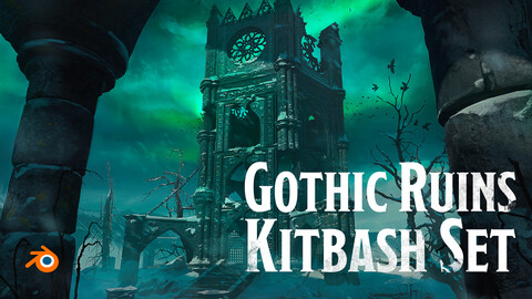 Gothic KitBash Pack for Concept Art