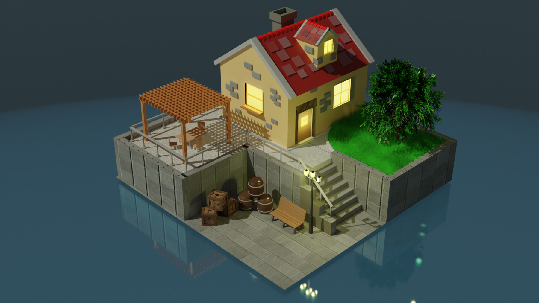 ArtStation - Low Poly - house | Resources