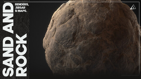 Realistic Sandy Rocks Material .SBSAR/map files.