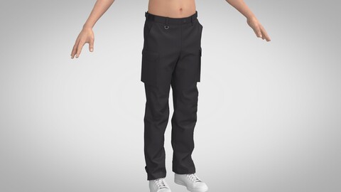 Cargo Pants 2, Marvelous Designer, Clo +obj, fbx