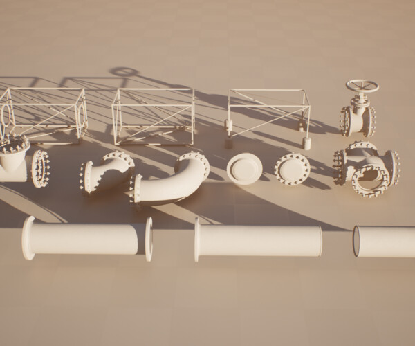 ArtStation - Modular Pipe Kit | Game Assets