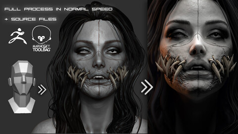 Creature woman project files + FULL video process in normal speed