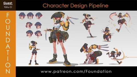 Foundation Art Group - Character Design Pipeline with Yishu Ci
