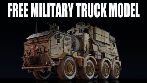 FREE Military Truck Concept Model
