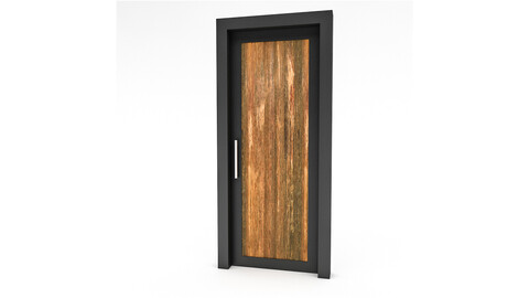 Wooden Door 02 model