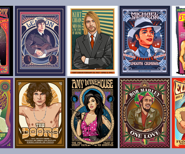 ArtStation BEST BUNDLE MUSIC LEGEND part 3 Artworks