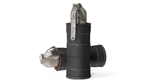 MILITARY Game Ready Soviet GRD Smoke Grenade Low-poly 3D model
