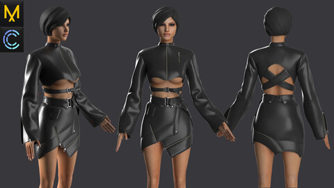 New Outfit  Female OBJ mtl FBX ZPRJ