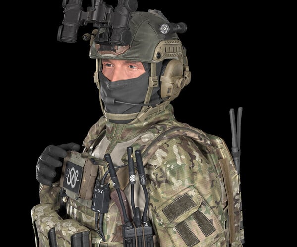 Artstation - Military Game-ready Ops-core Super High Cut Helmet Low 