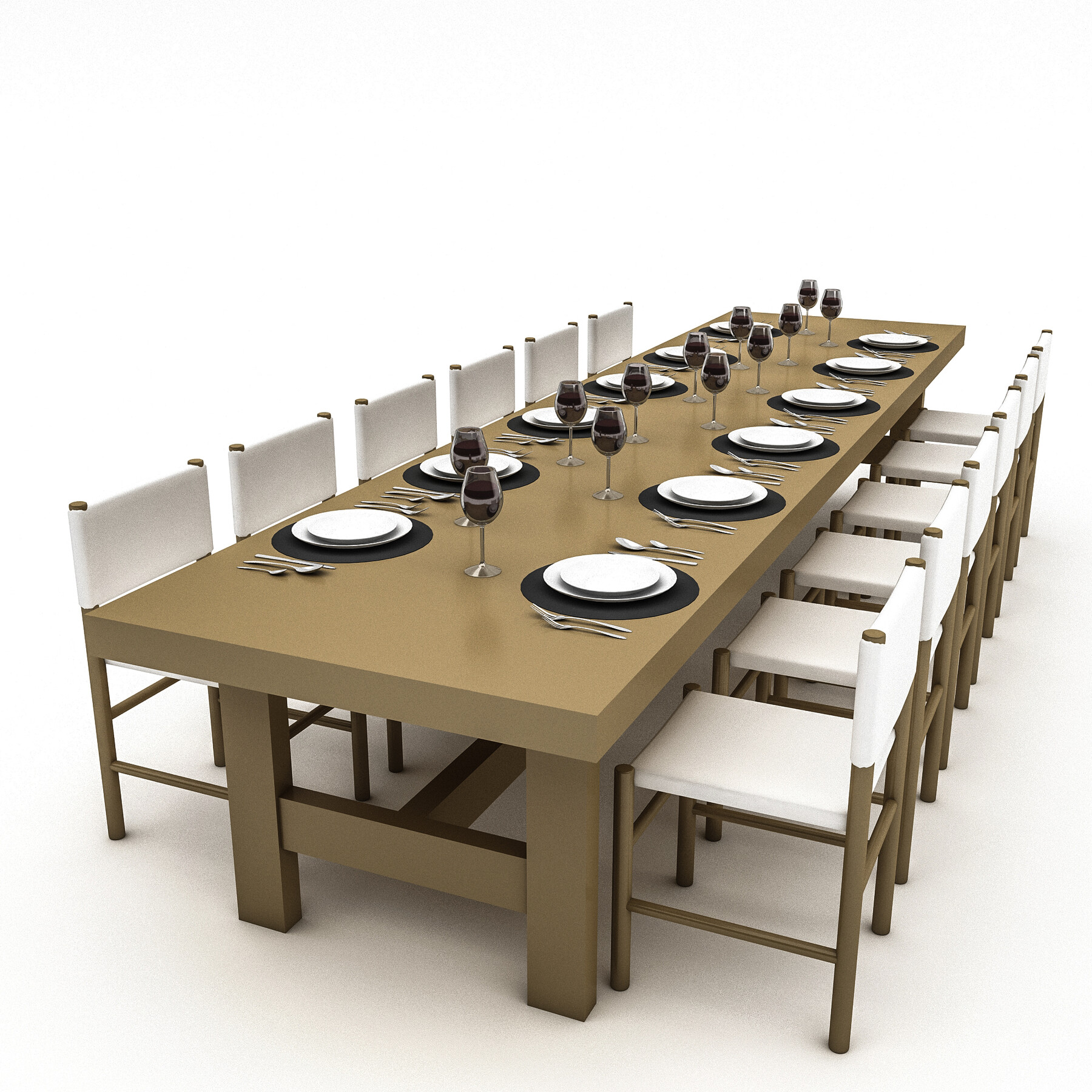 ArtStation - 3D model dining table 008 | Resources