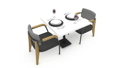 3D dining table 011