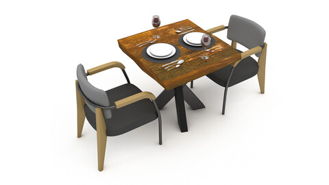 dining table 012 3D model