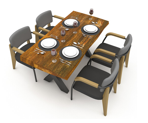 ArtStation - 3D dining table 013 model | Resources