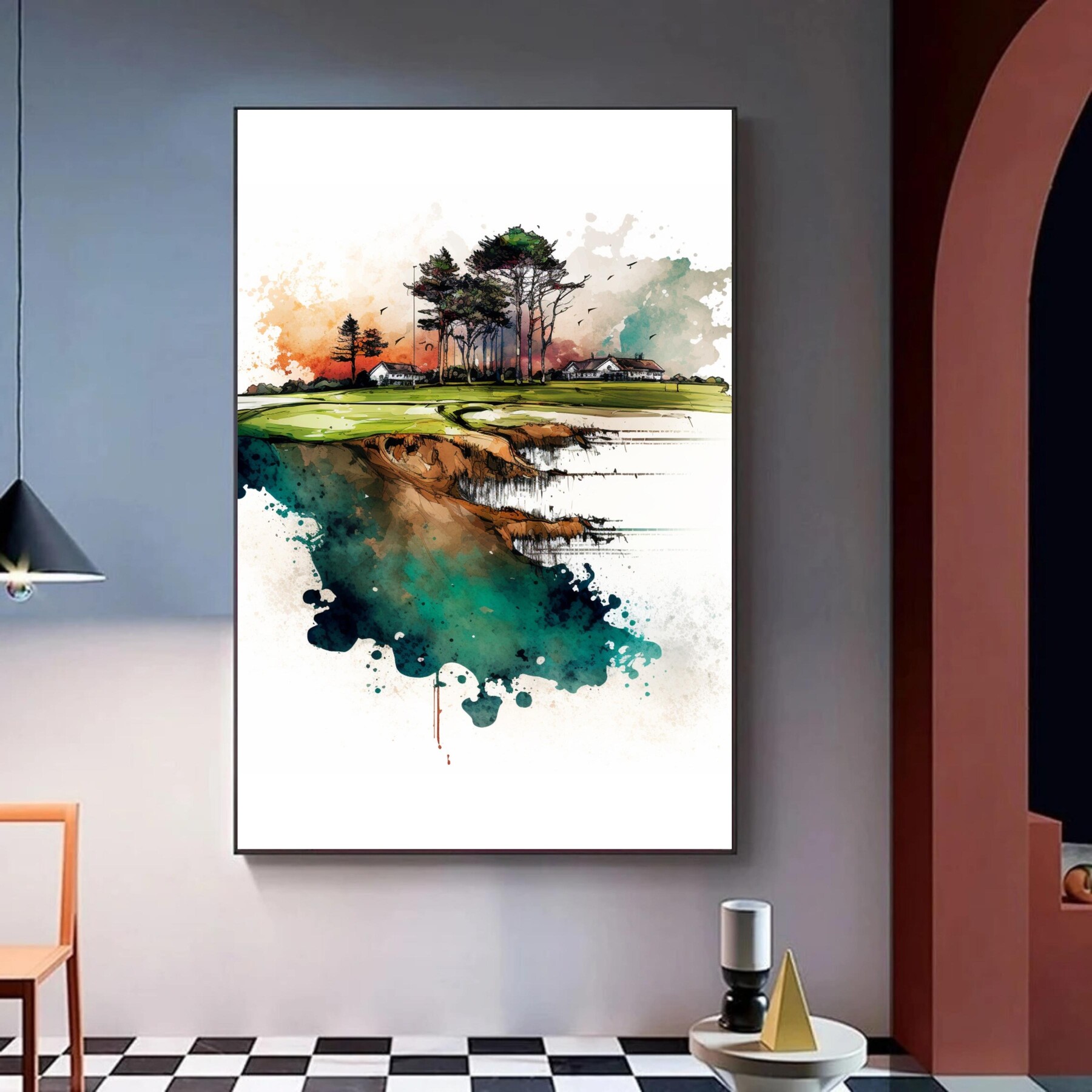 ArtStation - Watercolor Painting, Printable Wall Art, Beige Print ...