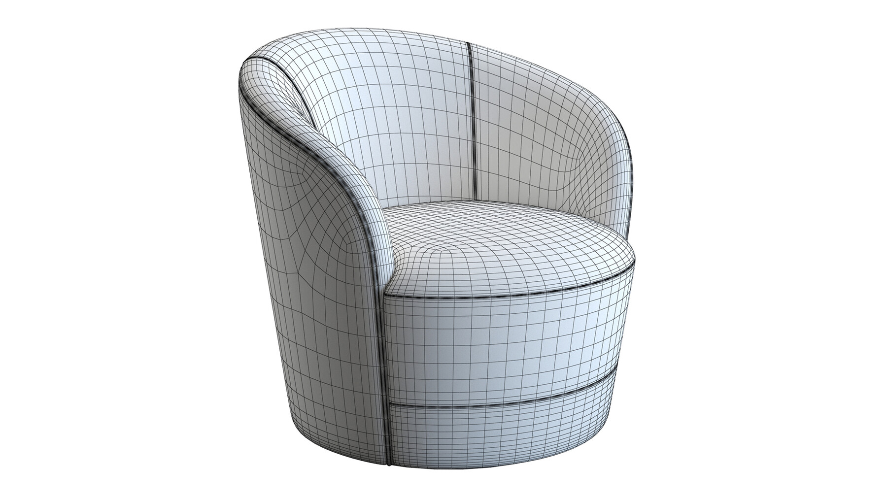 ArtStation 3D Model Crate Barrel Infiniti Armchair Resources