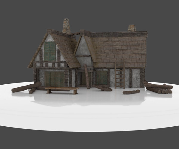 ArtStation - Medieval Hut | Resources
