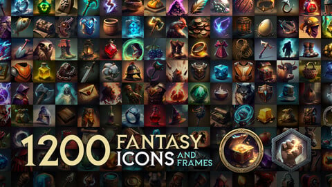 Fantasy Icons and Frames
