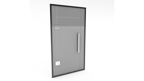 office glass door 02 model