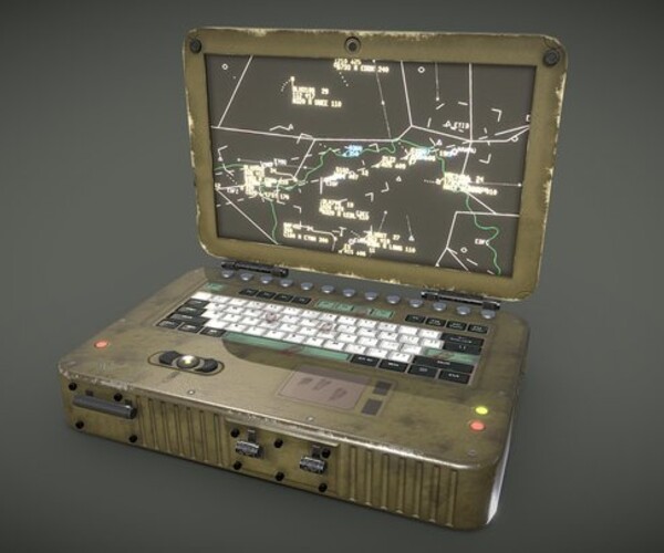 ArtStation Military style laptop Game Assets