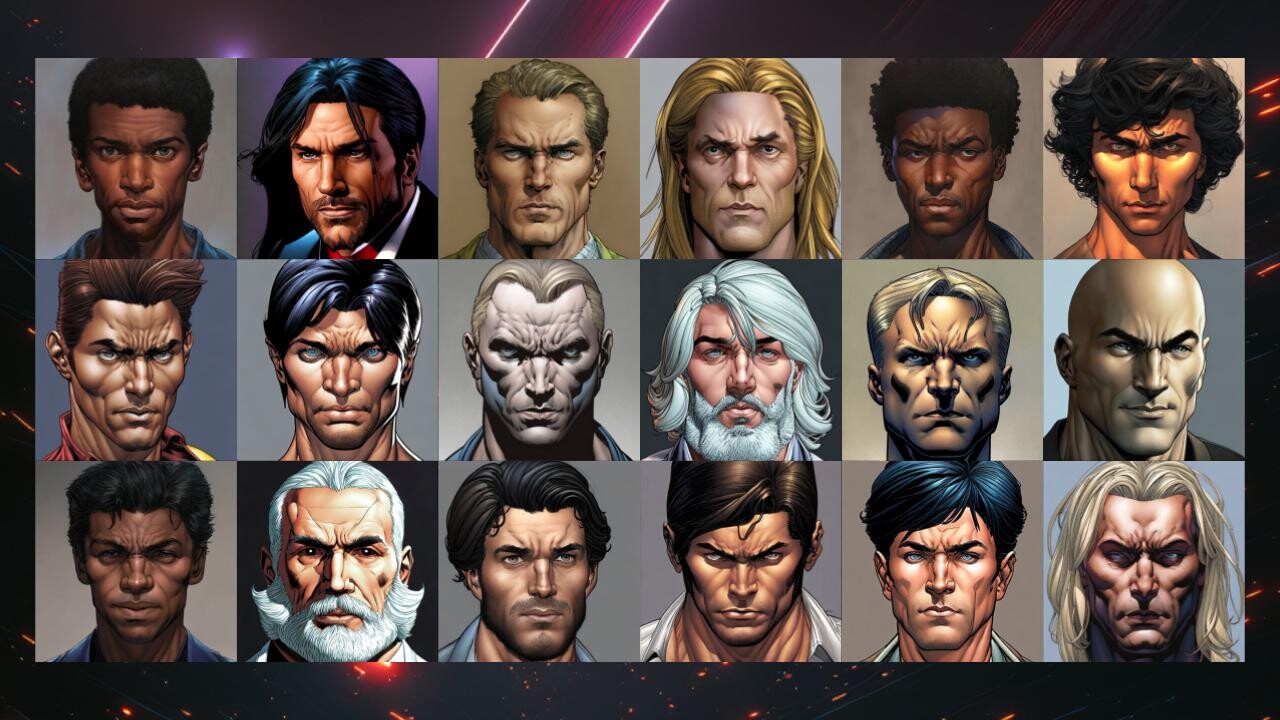 ArtStation - 160+ Comic Portraits | Game Assets