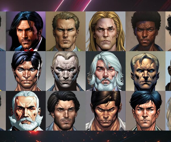 ArtStation - 160+ Comic Portraits | Game Assets