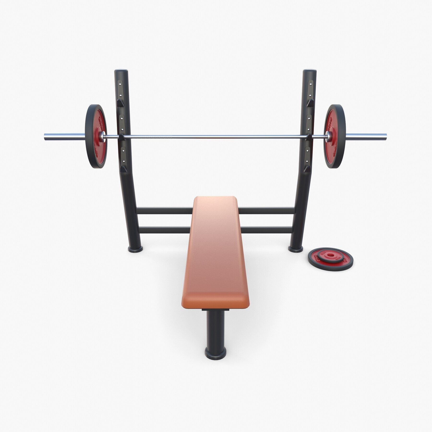 ArtStation Olympic flat bench Game Assets
