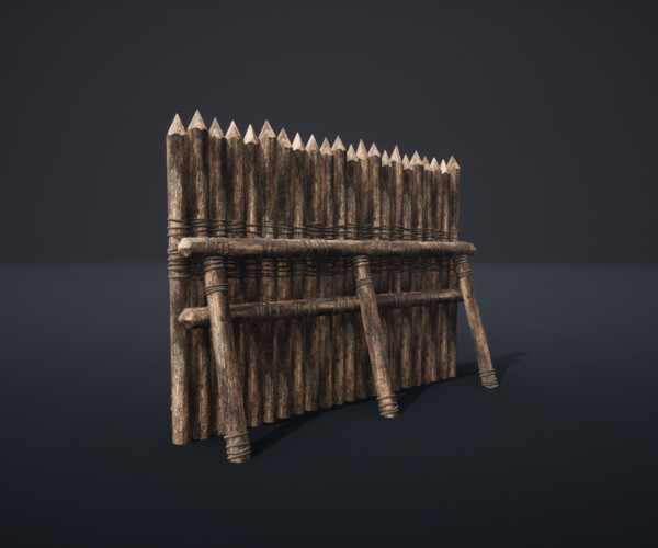 ArtStation - PALISADE BARRIER BARRICADE FENCE WALL VILLAGE FORT ...