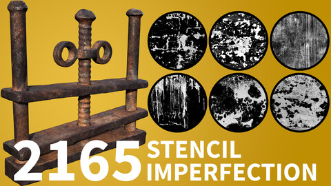 MEGA PACK --- 2165 High Quality Useful Stencil Imperfection (11 Categories) vol.10