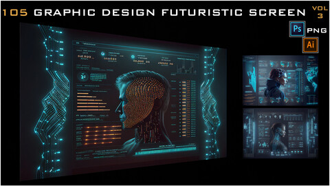 105 GRAPHIC DESIGN FUTURISTIC SCREEN-VOL 3