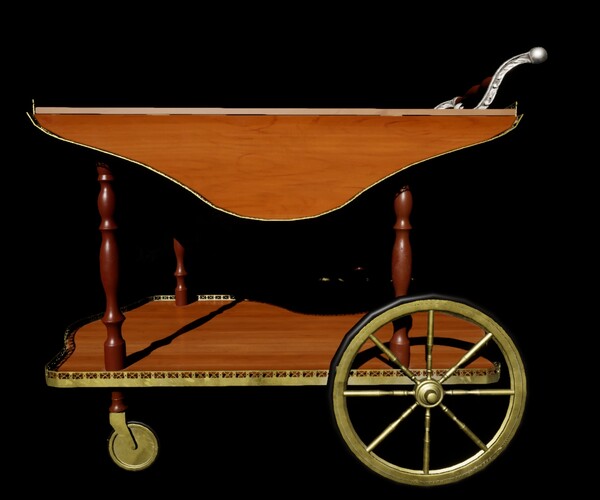ArtStation Victorian wine cart Game Assets