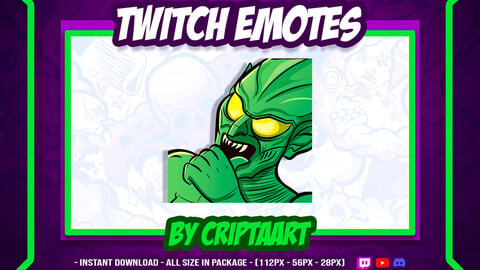 Twitch Emote / LUL Emote / Green Goblin / Supervillains / Comic Emote / Spider Man / Avengers Emote