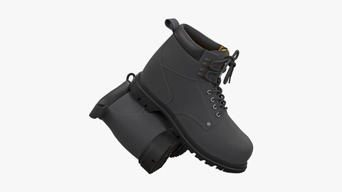 Steel Toe Work Boots Grey