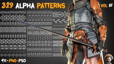 329 Tileable Alphas Pattern-Vol 1