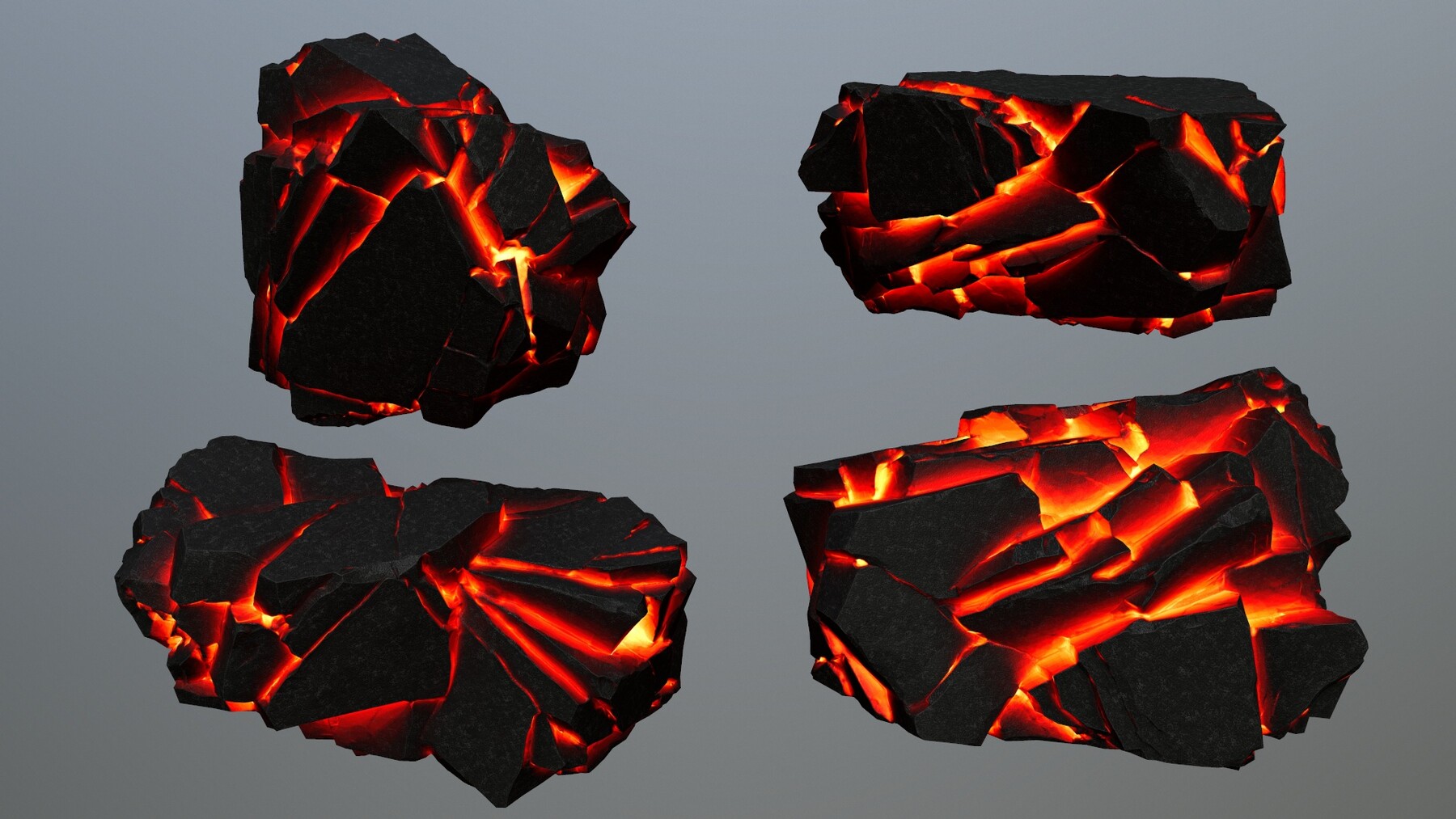 ArtStation - lava rocks | Game Assets