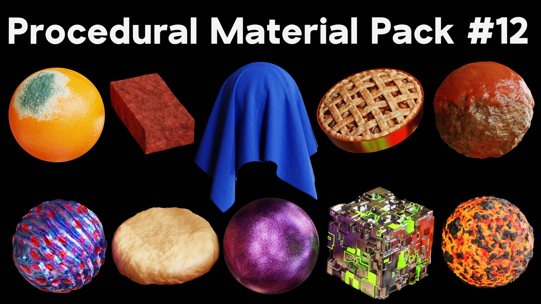 ArtStation Blender Procedural Material Pack 12 Resources