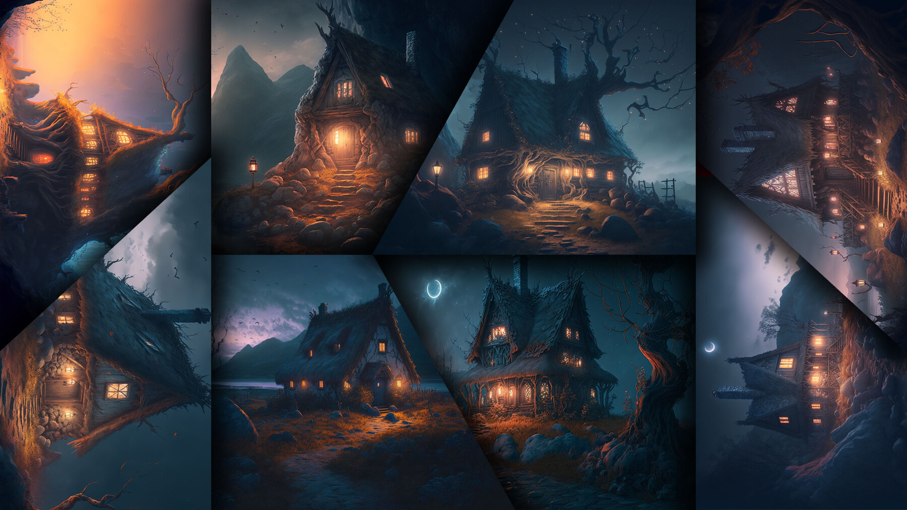 ArtStation - 132 Witch's Hut (More Than 8K Resolution) | Artworks