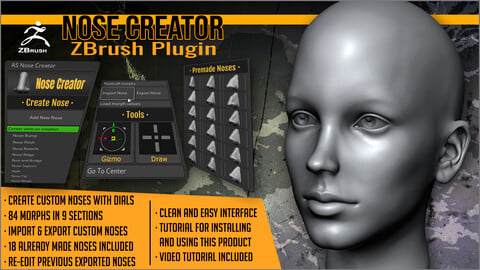 Nose Creator ZBrush Plugin