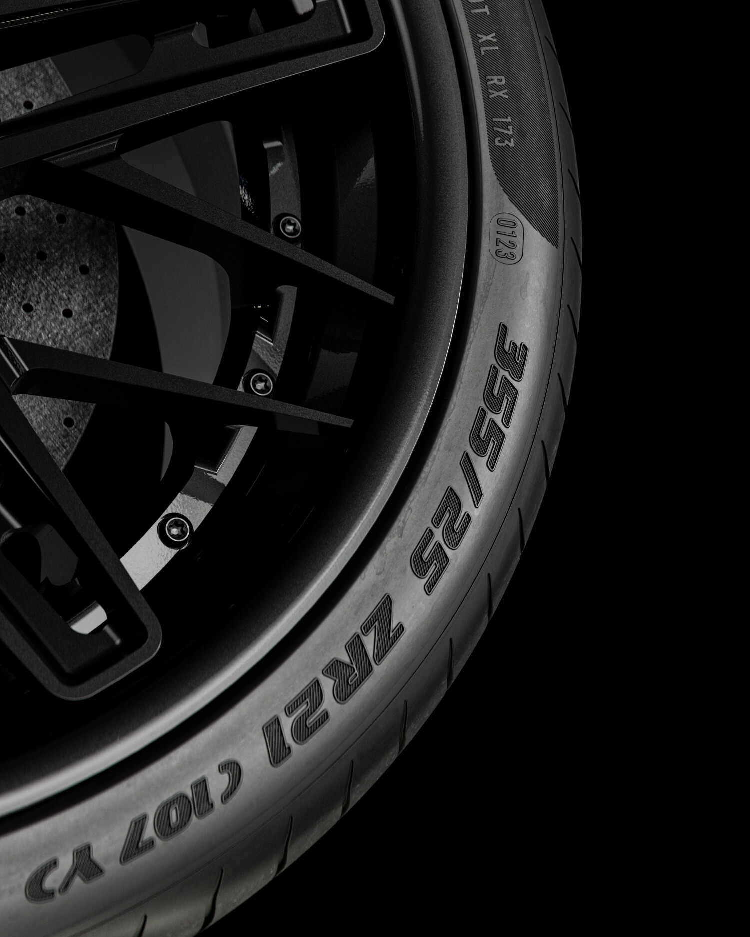 ArtStation - Pirelli P ZERO™ 355/25 ZR21 (107Y) • 220/AA/A • XL L ...