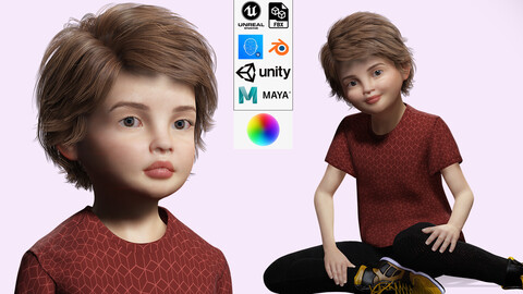 Realistic girl brown Ready