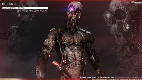 Cyborg 04 - Game Assets + Extra