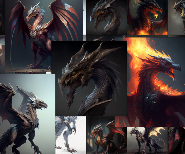 Artstation - Dragon References 