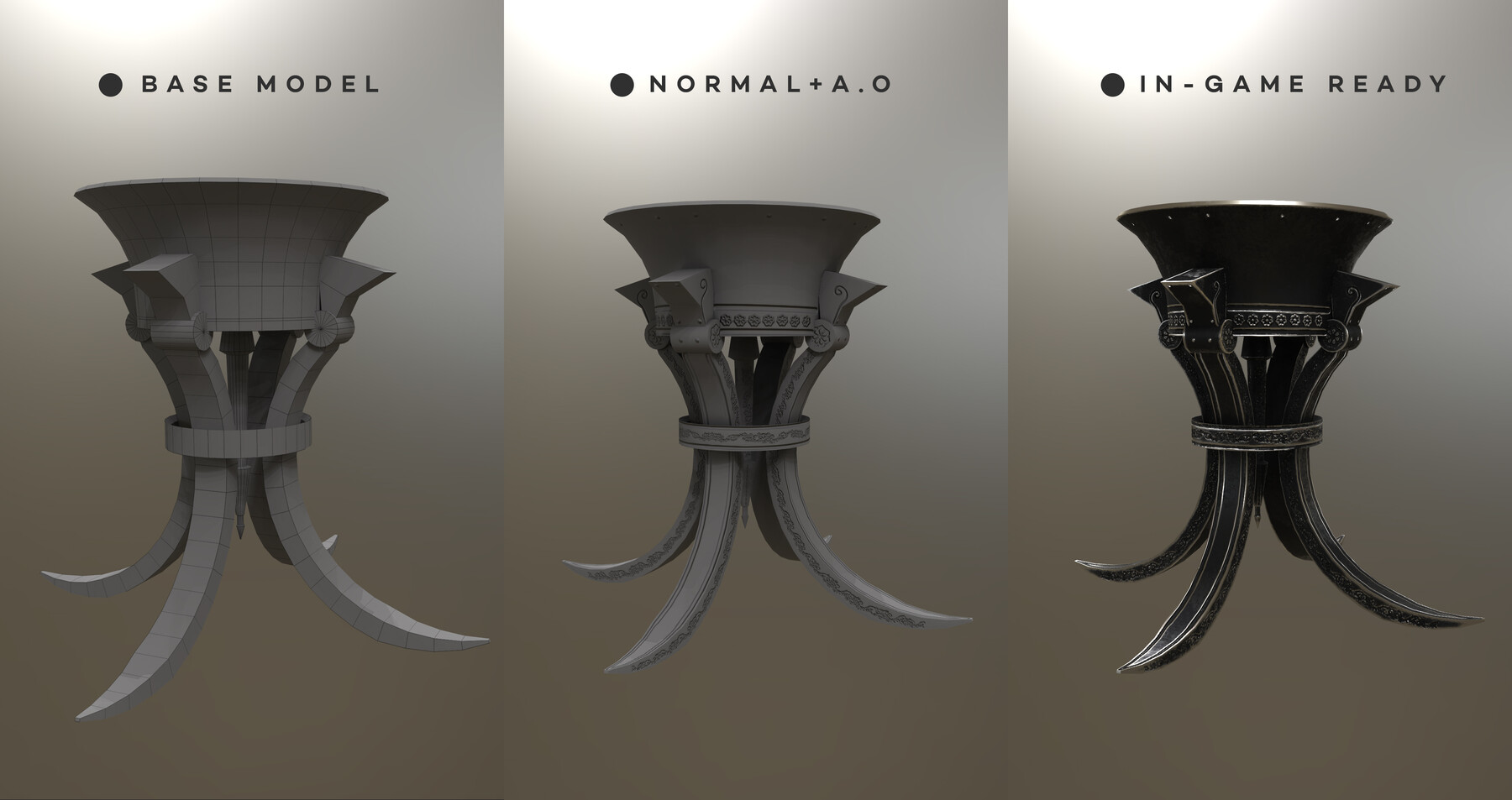 ArtStation Fantasy Brazier Game Assets