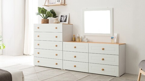 Gallery 80cm 5-tier chest of drawers