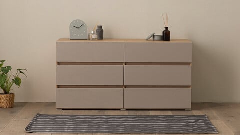 Smart 5-tier chest of drawers 60cm