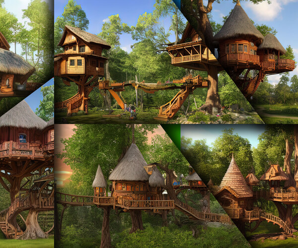 ArtStation - 100 TREE HOUSE (More Than 8K Resolution) | Artworks