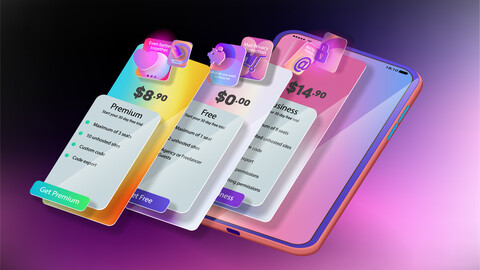 Workspace plans interface on mobile phone screen