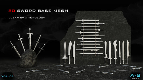 80 Sword Base Mesh